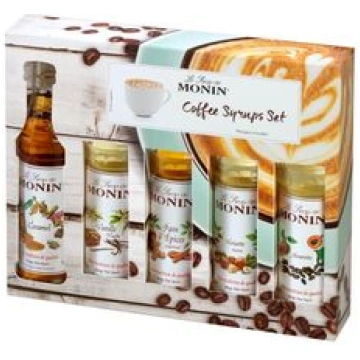 Sīrupu komplekts kafijai, Monin, 5 x 50ml