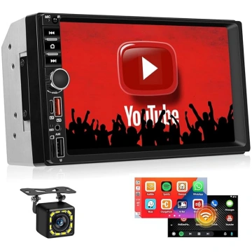 Autoradio 2 DIN ar 7 collu bezvadu Carplay Android