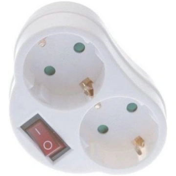 2WAY PLUG SOCKET WITH SWITCH KF-ZB-01/02