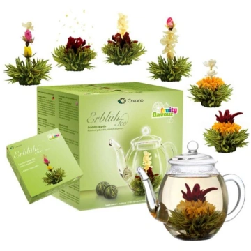 BLOOMING TEA dāvanu komplekts ar tējkannu (zaļā tē