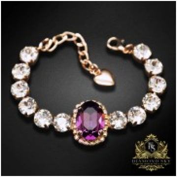 Aproce „Sofija II (Amethyst)“ ar Swarovski™ kristā