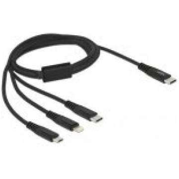DELOCK 80038 USB-C/ USB-C/ Micro-USB/ Lightning 1m