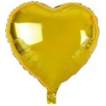 Folijas balons sirds, zelta, spīdīga, 46cm BS-H1ZL
