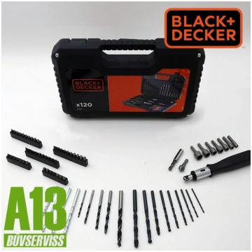 Urbju un piederumu komplekts 120gb Black+Decker Sp