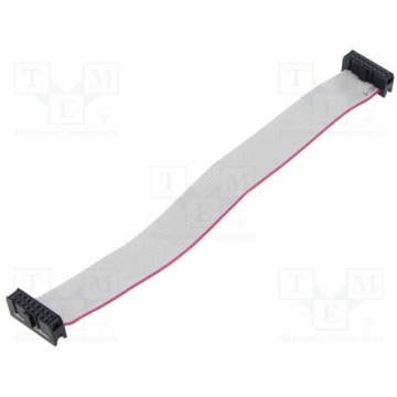 Ribbon cable with IDC connectors; Tape ph: 1.27mm;