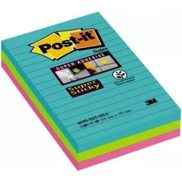 3M Post-it Super Sticky Notes 4690S3MI — 101×152 m