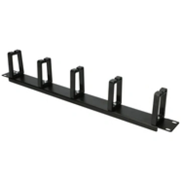 Extralink 1U Cable Organizer with plastic holders 