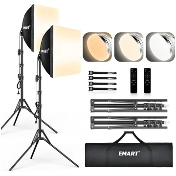 EMART softboksa komplekts fotostudijai, 40 x 40 cm