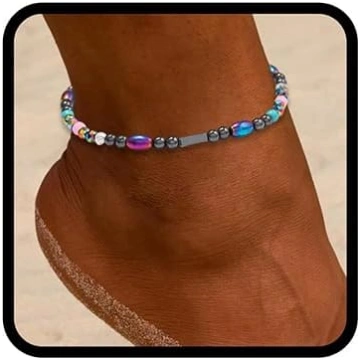Handcess Boho Anklet Sieviešu Anklet krāsains krel