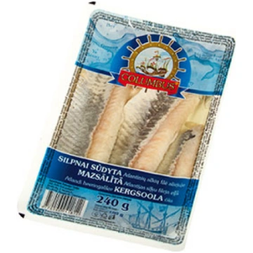 Siļķes fileja mazsālīta Columbus 240g/180g