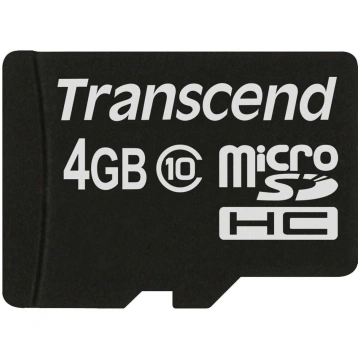 Transcend MicroSD karte SDHC 4GB Class 10