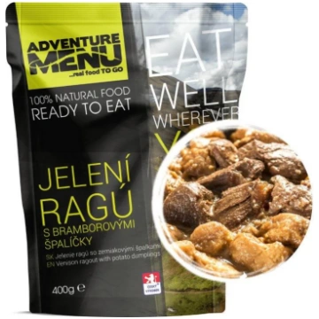Deer stew with potato sticks Adventure Menu