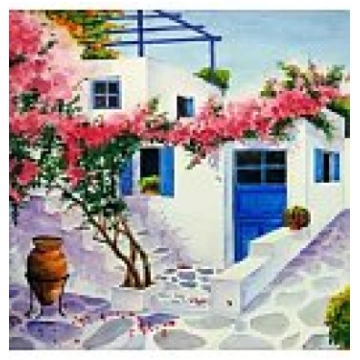Salvetes dekupāžai "Greece Village", 33x33cm, 2 ga