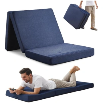 10cm Foldable Memory Foam Sleeping Mat, Tri-Fold M