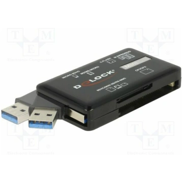 Card reader: memory; CF,M2,microSD,MMC,MS,SD,USB A