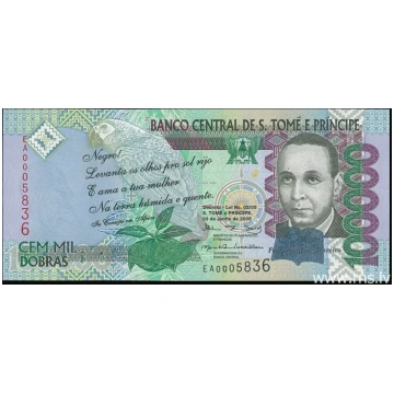 Saint Thomas & Prince, 100000 Dobras 2005 WB1357