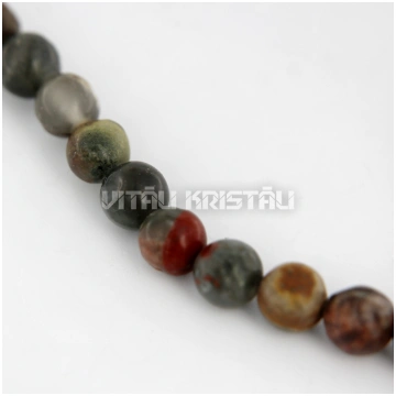 Heliotrops pērlītes 8 mm virtene 19 cm