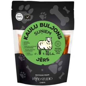 BIOLOĢISKS JĒRA KAULU BULJONS (autoklāvēts) 350ml