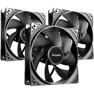 Pure Wings 3 120mm Pwm Reverse 3-pack(Melns, 3er-p