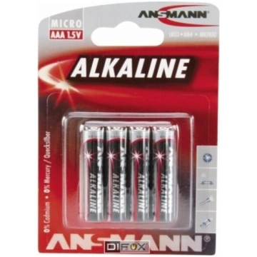 1x4 Ansmann Alkaline Micro AAA LR 03 red-line 5015