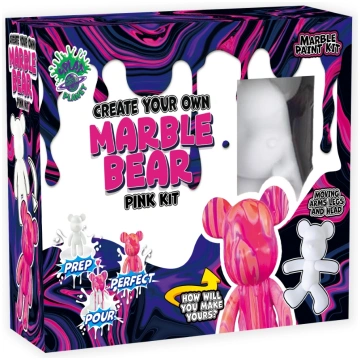 Splat Planet radošais komplekts Marble Bear, rozā