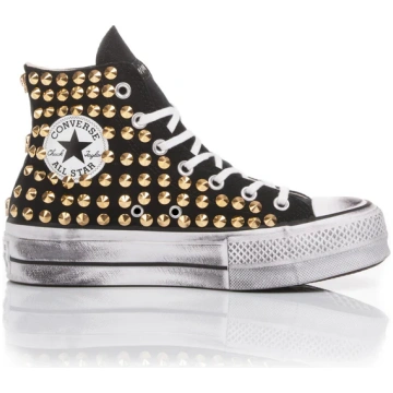 Converse All Star Platform Nero Stivaletto Classic
