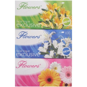 Flowers Chusteczki dwuwarstwowe Exclusive 100 list