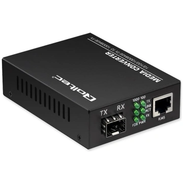 Qoltec Bidirectional Ethernet SWITCH Media Convert