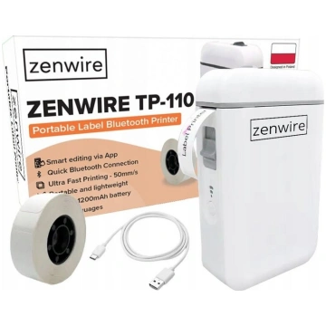 Zenwire TP-110 mini portatīvais termoprinteris uzl
