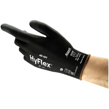 Darba cimdi Ansell HyFlex 48, melna krās., 9