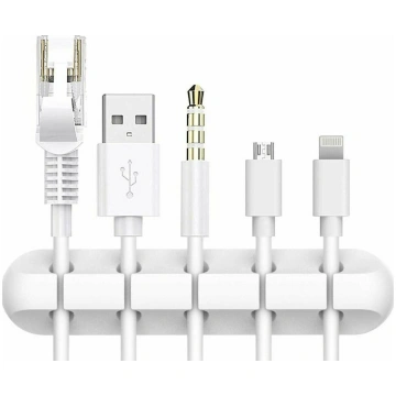 Kabeļu organizators balts | Cable organizer white 