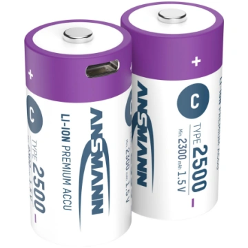 Uzladejamas baterijas C 1 5 V 2500 mAh (Li-Ion 4 0