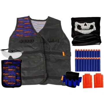 Commando Outfit Policeman Costume Cartridges Glass