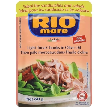 Rio Mare Tunzivs gabaliņi olīveļļā, 80 g maisiņā A