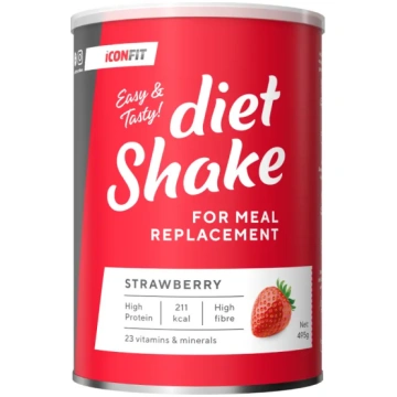ICONFIT DIET SHAKE diētiskais kokteilis ar zemeņu 