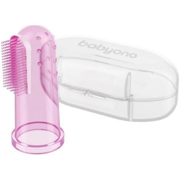 Babyono Baby toothbrush and gum massager,pink ART#