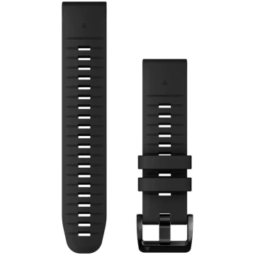 Quickfit 22 mm Watch bands, Black Silicone Garmin