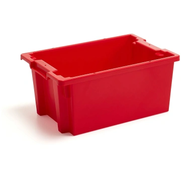 Plastmasas kaste SPENCE, sakraujama, 45 L, 600x400
