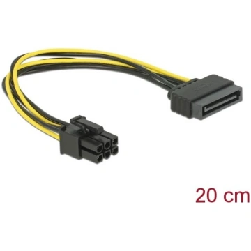 Delock Cable Power SATA 15 pin > 6 pin PCI Express