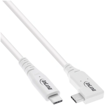 InLine ® USB4 cable, USB Type-C, one side angled, 