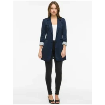 VISAGA LANGER - Klasisks mētelis - navy blazer