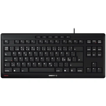 CHERRY Stream TKL tastatūra, vadu tastatūra bez ci