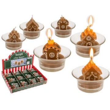Ziemassvētku Tealight Mazo Māju "No Zilā" Nav norā