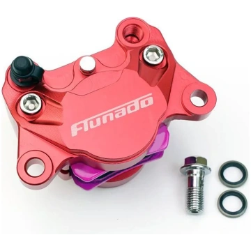Red 84mm Pitching Mounting Motorcycle Caliper Brak