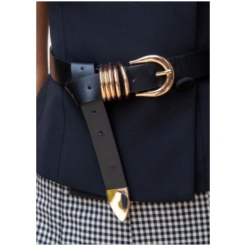 Connor Half Circle Stacked Rings U Shape Buckle Be