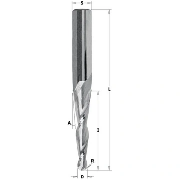 Frēze urbim CMT; S=1/2""; D=6,35 mm