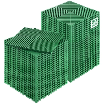 VEVOR 50-Piece Bloķēšanas Drenāžas Grīdas Flīzes, 