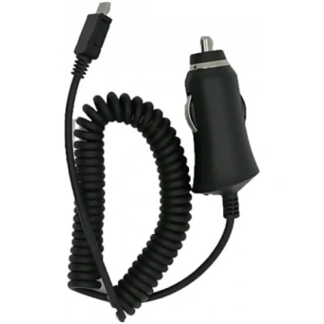 HQ Premium Car charger 1A + micro USB cable Black 