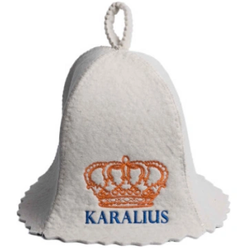Pirts cepure - KARALIUS, balta