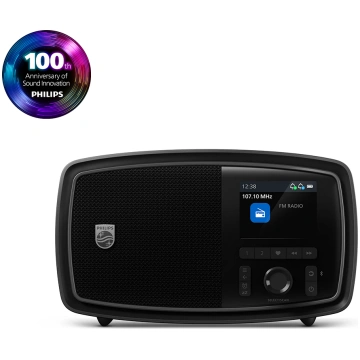 Philips Century, melna - Portatīvais radio, TAV200